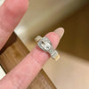 Silver-Tone Open Rings for Women, Assorted Floral, Leaf, Heart, Textured and Layered Band Designs