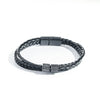 Woven Bracelet with Magnetic Clasp and Sparkling Bead Accent, 17, 19 or 21 cm Length Options - Product view 5