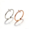 Cross Ring for Women, Copper Band with Micro-Set Sparkling Accents, Silver or Rose Gold Tone, Sizes 5-9 - Product view 5