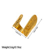 Open Statement Ring, Gold-Tone Stainless Steel, Sculptural and Geometric Designs, 25 Style Options