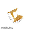 Open Statement Ring, Gold-Tone Stainless Steel, Sculptural and Geometric Designs, 25 Style Options