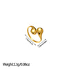 Open Statement Ring, Gold-Tone Stainless Steel, Sculptural and Geometric Designs, 25 Style Options