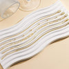 Layered Chain Bracelet Sets for Women, Alloy Bands with Bead Accents in Gold or Silver Tone - Product view 3