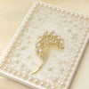 Dandelion Brooch Pin for Women, Alloy Floral Design in Gold-Tone or Silver-Tone Finish - Product view 3