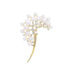 Dandelion Brooch Pin for Women, Alloy Floral Design in Gold-Tone or Silver-Tone Finish - Product view 5