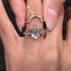 Stacking Open Rings, Gold-Tone Copper with Clear Accents, Four Designs, Individual Rings or 4-Piece Set