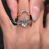 Stacking Open Rings, Gold-Tone Copper with Clear Accents, Four Designs, Individual Rings or 4-Piece Set