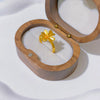 Gold-Tone Open Rings for Women, Assorted Floral, Bow, Heart, Coin and Textured Band Designs