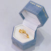 Gold-Tone Open Rings for Women, Assorted Floral, Bow, Heart, Coin and Textured Band Designs