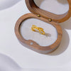 Gold-Tone Open Rings for Women, Assorted Floral, Bow, Heart, Coin and Textured Band Designs