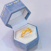 Gold-Tone Open Rings for Women, Assorted Floral, Bow, Heart, Coin and Textured Band Designs