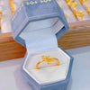 Gold-Tone Open Rings for Women, Assorted Floral, Bow, Heart, Coin and Textured Band Designs
