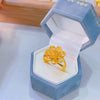 Gold-Tone Open Rings for Women, Assorted Floral, Bow, Heart, Coin and Textured Band Designs