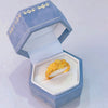 Gold-Tone Open Rings for Women, Assorted Floral, Bow, Heart, Coin and Textured Band Designs