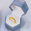 Gold-Tone Open Rings for Women, Assorted Floral, Bow, Heart, Coin and Textured Band Designs