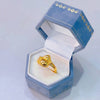 Gold-Tone Open Rings for Women, Assorted Floral, Bow, Heart, Coin and Textured Band Designs