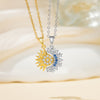 Magnetic Pendant Necklaces, Copper Designs with Bear, Sun and Moon Motifs and Sparkling Accents - Magnetic couple necklace xl017