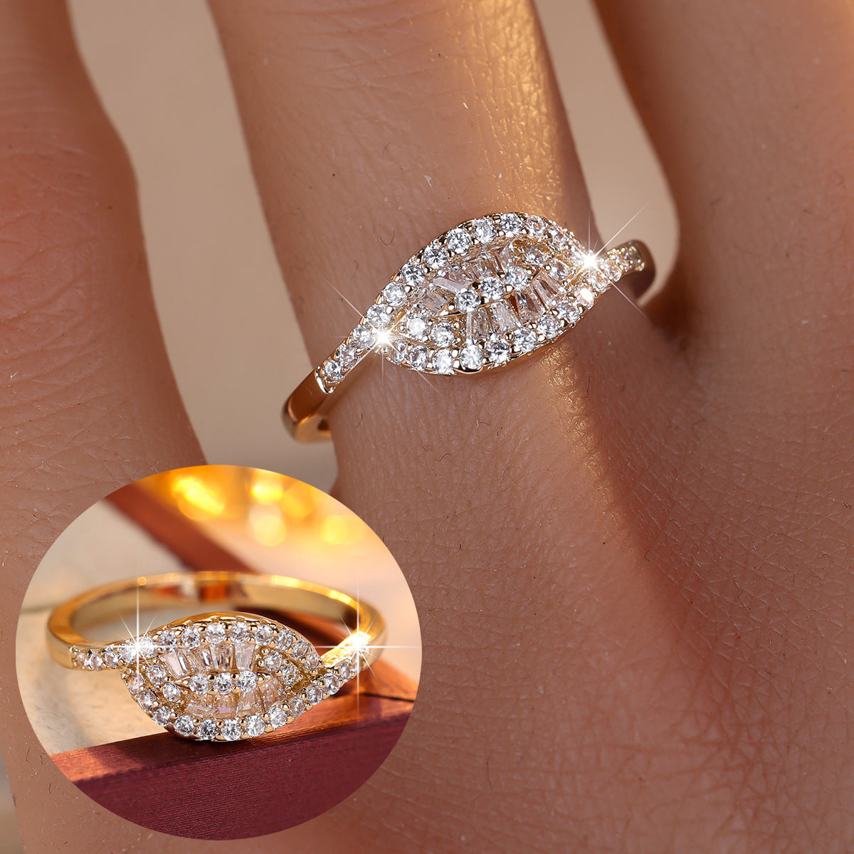 Accent Rings, Copper, Leaf, Oval, Floral and Geometric Designs, Assorted Gold- and Silver-Tone Styles