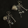 Pocket Watch Charms, Alloy, Heart or Round Design, Keychain and Necklace Options