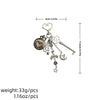 Pocket Watch Charms, Alloy, Heart or Round Design, Keychain and Necklace Options