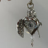 Pocket Watch Charms, Alloy, Heart or Round Design, Keychain and Necklace Options