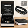 Multi-Layer Woven Bracelet with Magnetic Clasp and Engraved Detail, Bracelet Only or Gift Box Bundle - Product view 1