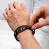 Multi-Layer Woven Bracelet with Magnetic Clasp and Engraved Detail, Bracelet Only or Gift Box Bundle - Product view 3