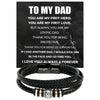 Multi-Layer Woven Bracelet with Magnetic Clasp and Engraved Detail, Bracelet Only or Gift Box Bundle - Product view 4