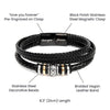 Multi-Layer Woven Bracelet with Magnetic Clasp and Engraved Detail, Bracelet Only or Gift Box Bundle - Product view 5