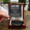 Multi-Layer Woven Bracelet with Magnetic Clasp and Engraved Detail, Bracelet Only or Gift Box Bundle - Bracelet + Card + Lighted Wooden Box