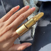 Articulated Full-Finger Ring, Alloy, Segmented Armor Design, Gold- or Silver-Tone, Adjustable