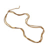 Double-Strand Stainless Steel Necklace, Layered Bead Chain in Gold or Steel Tone, 50 cm with 7 cm Extension - Product view 5