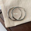 Large Hoop Earrings for Women - Silver