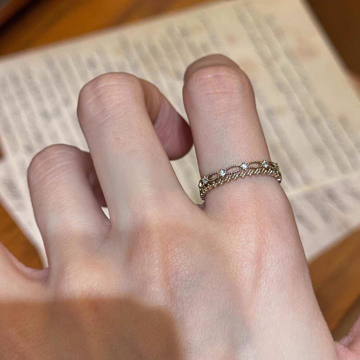 Stacking Rings, Gold-Tone, Faux Pearl or Clear Accent Band, Individual Styles