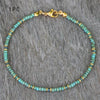 Beaded Anklets for Women, Bohemian-Inspired Designs with Colored Stone-Style and Glass Bead Accents - Ankle bracelet style one