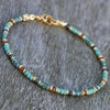 Beaded Anklets for Women, Bohemian-Inspired Designs with Colored Stone-Style and Glass Bead Accents - Product view 4