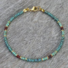 Beaded Anklets for Women, Bohemian-Inspired Designs with Colored Stone-Style and Glass Bead Accents - Ankle bracelet style two