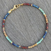 Beaded Anklets for Women, Bohemian-Inspired Designs with Colored Stone-Style and Glass Bead Accents - Ankle bracelet style four