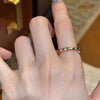 Gold-Tone Stacking Ring for Women, Horseshoe Accent or Studded Band Design