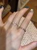 Gold-Tone Stacking Ring for Women, Horseshoe Accent or Studded Band Design