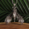 Winged Horse Pendant Necklace, Silver-Tone Alloy Pegasus Design on a Long Chain - Product view 1
