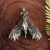 Winged Horse Pendant Necklace, Silver-Tone Alloy Pegasus Design on a Long Chain - Product view 3