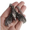 Winged Horse Pendant Necklace, Silver-Tone Alloy Pegasus Design on a Long Chain - Product view 5