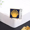 Chinese Knot Brooch Pin, Red and Gold-Tone Zinc Alloy Decorative Clothing Fastener, 17 mm Design - Product view 2
