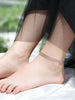 Three-Layer Snake Chain Anklet or Bracelet, Silver-Tone Stacked Chain Design - Silver anklet