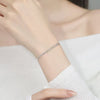 Three-Layer Snake Chain Anklet or Bracelet, Silver-Tone Stacked Chain Design - Silver bracelet
