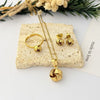 Star Jewelry Set for Women, Gold-Tone 304 Stainless Steel Pendant Necklace and Matching Earrings - Product view 1