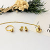 Star Jewelry Set for Women, Gold-Tone 304 Stainless Steel Pendant Necklace and Matching Earrings - Product view 2