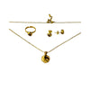 Star Jewelry Set for Women, Gold-Tone 304 Stainless Steel Pendant Necklace and Matching Earrings - Product view 5