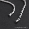 Magnetic Titanium Steel Necklace, Polished Square Bead Chain in 45, 50, 55 or 60 cm Lengths - Product view 4